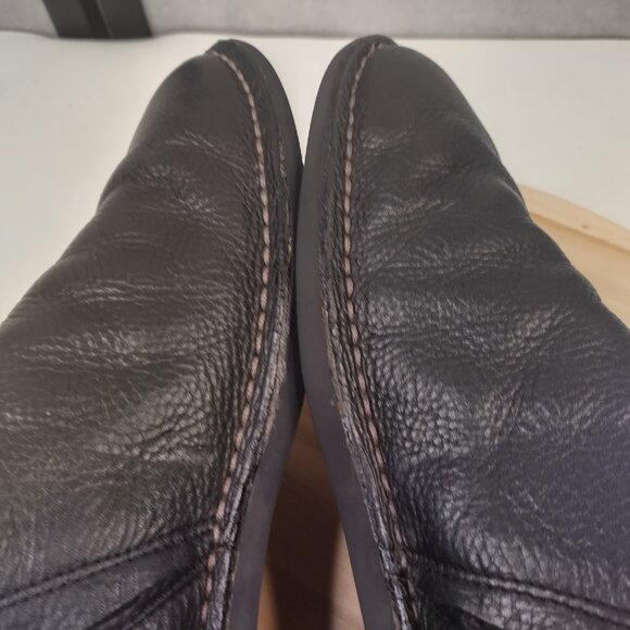 Hush Puppies Black Pebble Leather Slip-on Comfort Loafers Men US 13M - Picture 11 of 14